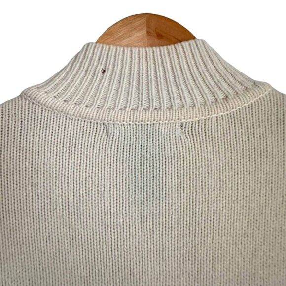 Women Petite M Lambs Wool Zip Up Cardigan Sweater Fair Isle Norwegian Ski Chalet - Picture 5 of 11